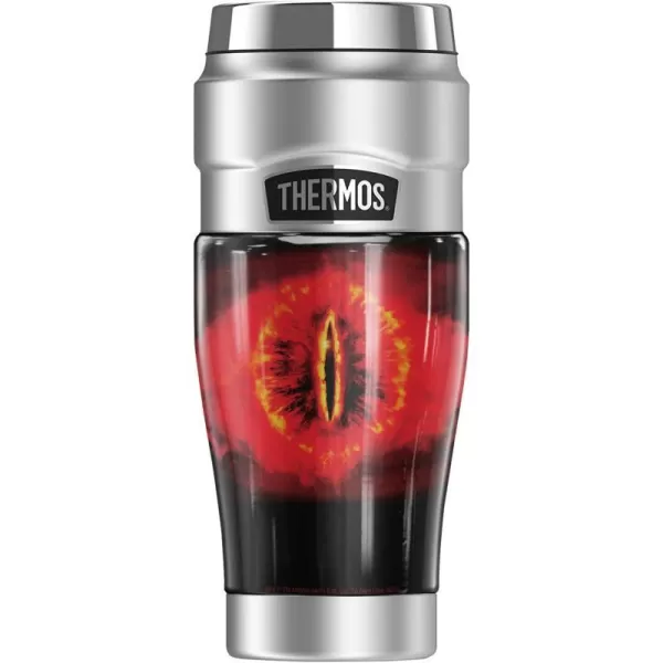 THERMOS The Lord Of The Rings The Prancing Pony STAINLESS KING Stainless Steel Travel Tumbler Vacuum insulated amp Double Wall 16oz1 Count Pack of 1 Eye Of Sauron