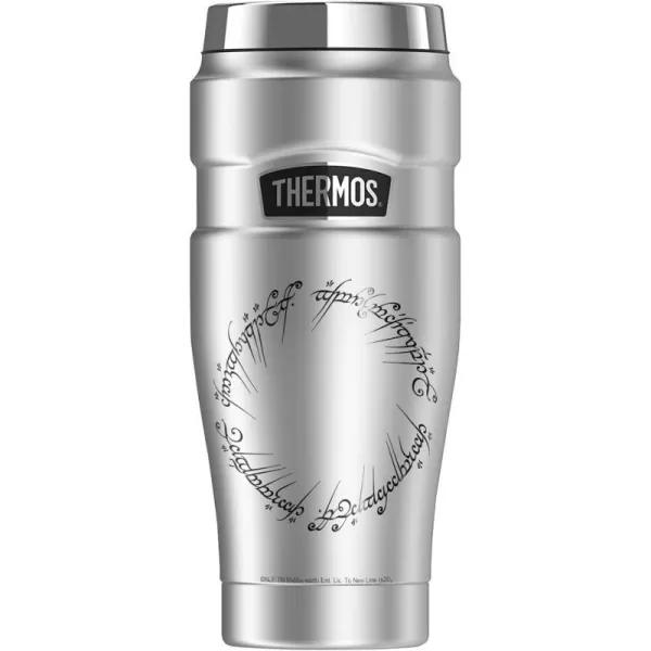 THERMOS The Lord Of The Rings The Prancing Pony STAINLESS KING Stainless Steel Travel Tumbler Vacuum insulated amp Double Wall 16oz1 Count Pack of 1 Mordor Script