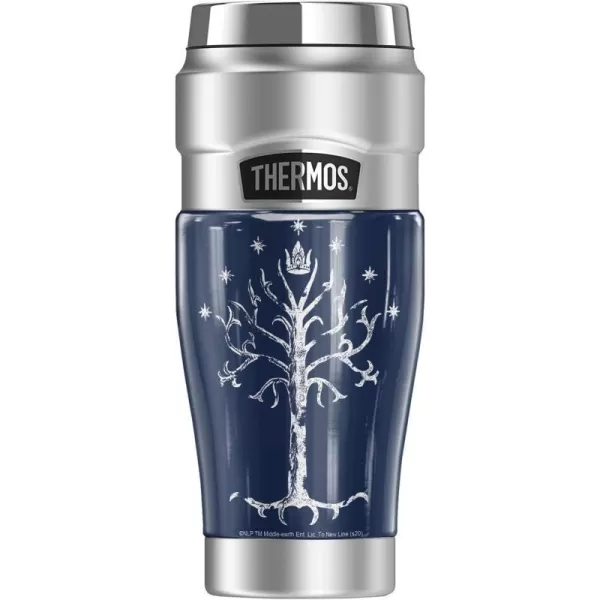 THERMOS The Lord Of The Rings The Prancing Pony STAINLESS KING Stainless Steel Travel Tumbler Vacuum insulated amp Double Wall 16oz1 Count Pack of 1 Tree Of Gondor