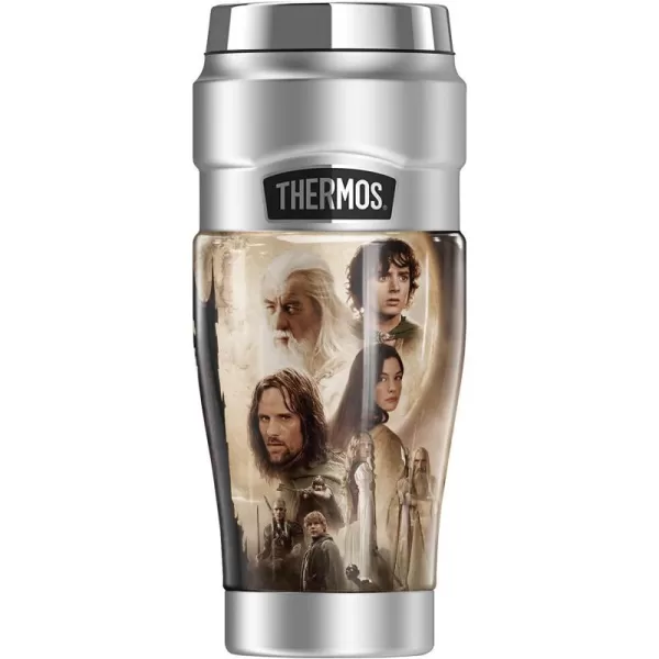 THERMOS The Lord of The Rings Forces Of Darkness Poster STAINLESS KING Stainless Steel Travel Tumbler Vacuum insulated amp Double Wall 16oz16 oz Tumbler TWO TOWERS POSTER