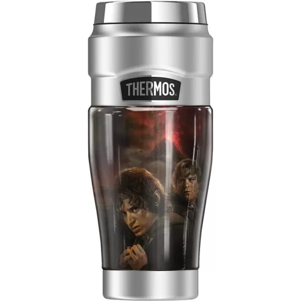 THERMOS The Lord of The Rings Forces Of Darkness Poster STAINLESS KING Stainless Steel Travel Tumbler Vacuum insulated amp Double Wall 16oz16 oz Tumbler FORCES OF DARKNESS POSTER