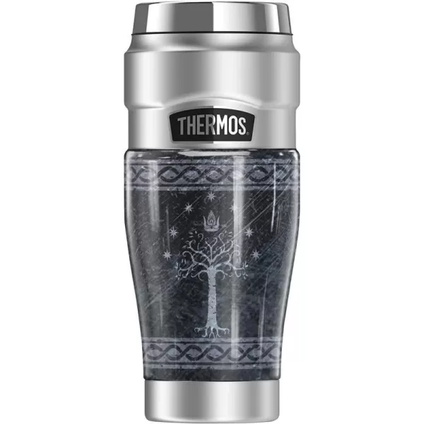 THERMOS The Lord of The Rings Hand Of Saruman Sigil STAINLESS KING Stainless Steel Travel Tumbler Vacuum insulated amp Double Wall 16oz16 oz Tumbler TREE OF GONDOR SIGIL