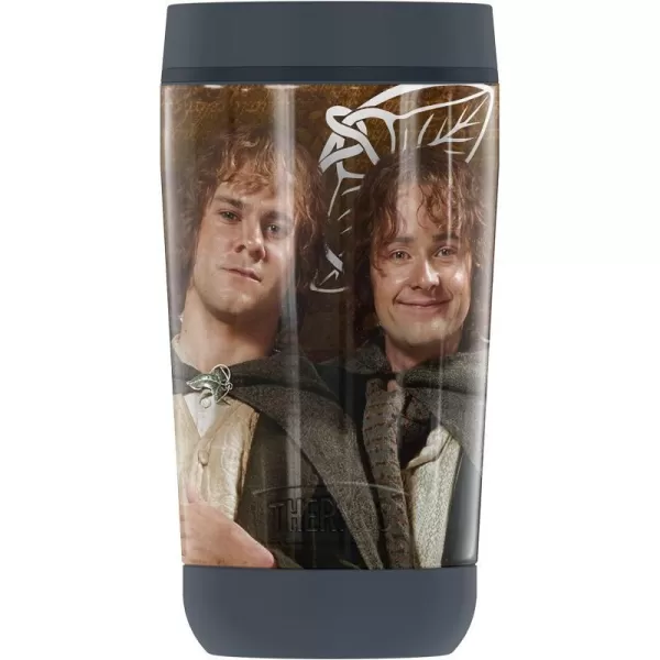 THERMOS The Lord of The Rings Lothlorien GUARDIAN COLLECTION Stainless Steel Travel Tumbler Vacuum insulated amp Double Wall 12 oz12 oz Tumbler MERRY AND PIPPIN