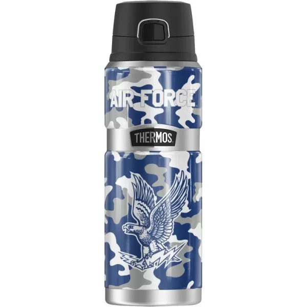 THERMOS US Air Force Academy OFFICIAL Let Em Rip STAINLESS KING Stainless Steel Drink Bottle Vacuum insulated amp Double Wall 24oz24 oz Bottle Camo