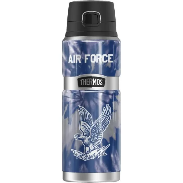 THERMOS US Air Force Academy OFFICIAL Let Em Rip STAINLESS KING Stainless Steel Drink Bottle Vacuum insulated amp Double Wall 24oz24 oz Bottle TIEDYE