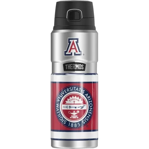 THERMOS University of Arizona OFFICIAL Alumni STAINLESS KING Stainless Steel Drink Bottle Vacuum insulated amp Double Wall 24oz24 oz Bottle OFFICIAL SEAL