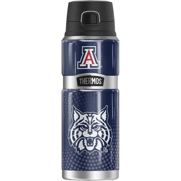 THERMOS University of Arizona OFFICIAL Alumni STAINLESS KING Stainless Steel Drink Bottle Vacuum insulated amp Double Wall 24oz24 oz Bottle RADIAL DOTS