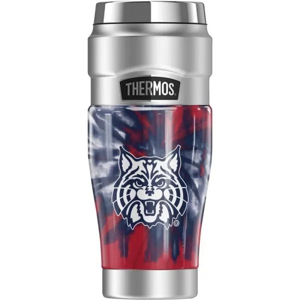 THERMOS University of Arizona OFFICIAL TieDye STAINLESS KING Stainless Steel Travel Tumbler Vacuum insulated amp Double Wall 16oz16 oz Tumbler TIEDYE