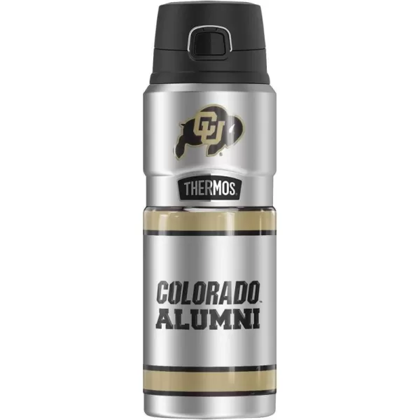 THERMOS University of Colorado OFFICIAL Logo Pattern STAINLESS KING Stainless Steel Drink Bottle Vacuum insulated amp Double Wall 24oz24 oz Bottle ALUMNI