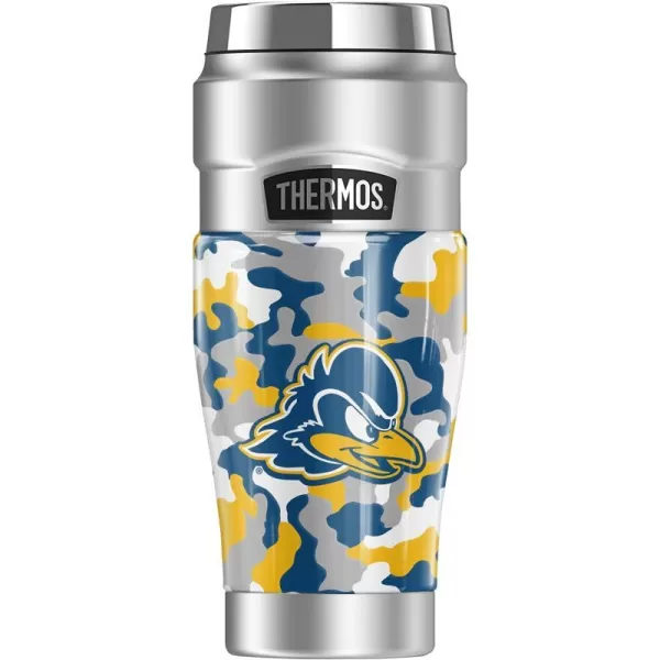 THERMOS University of Delaware OFFICIAL Camo STAINLESS KING Stainless Steel Travel Tumbler Vacuum insulated amp Double Wall 16oz16 oz Tumbler Camo