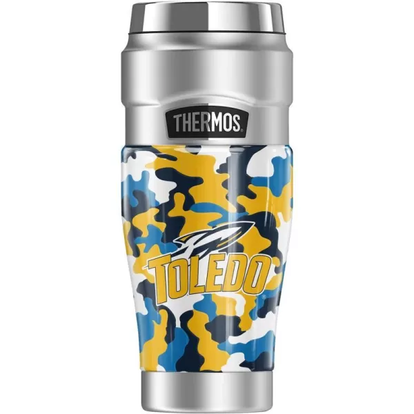 THERMOS University of Toledo OFFICIAL Camo STAINLESS KING Stainless Steel Travel Tumbler Vacuum insulated amp Double Wall 16oz16 oz Tumbler Camo