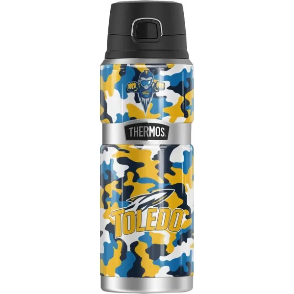 THERMOS University of Toledo OFFICIAL TieDye STAINLESS KING Stainless Steel Drink Bottle Vacuum insulated amp Double Wall 24oz24 oz Bottle Camo