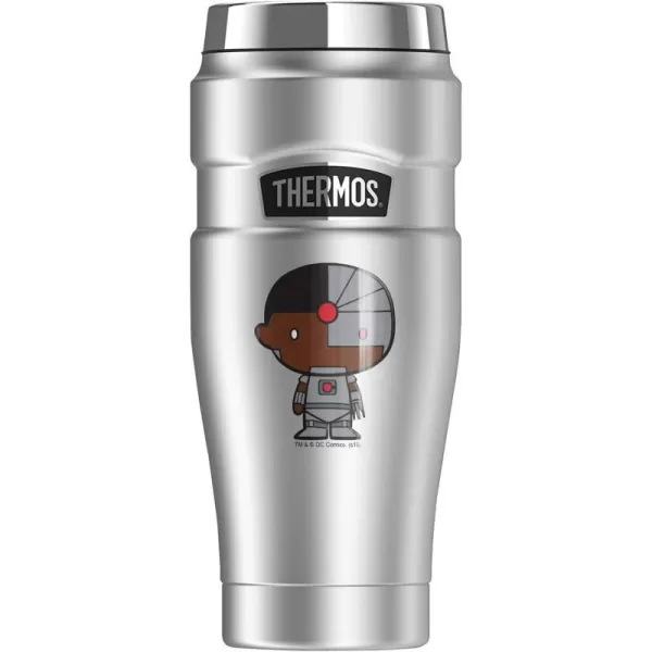 THERMOS Wonder Woman Cute Chibi STAINLESS KING Stainless Steel Travel Tumbler Vacuum insulated amp Double Wall 16oz16 oz Tumbler Cyborg