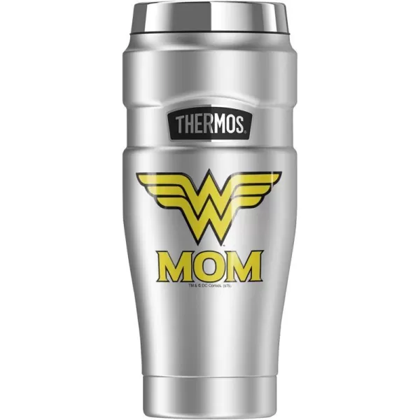 THERMOS Wonder Woman Wonder Mom Logo STAINLESS KING Stainless Steel Travel Tumbler Vacuum insulated amp Double Wall 16ozTHERMOS Wonder Woman Wonder Mom Logo STAINLESS KING Stainless Steel Travel Tumbler Vacuum insulated amp Double Wall 16oz