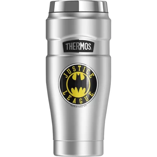 THERMOS Wonder Woman Wonder Woman Athletic Logo STAINLESS KING Stainless Steel Travel Tumbler Vacuum insulated amp Double Wall 16oz16 oz Tumbler Batman Athletic Logo