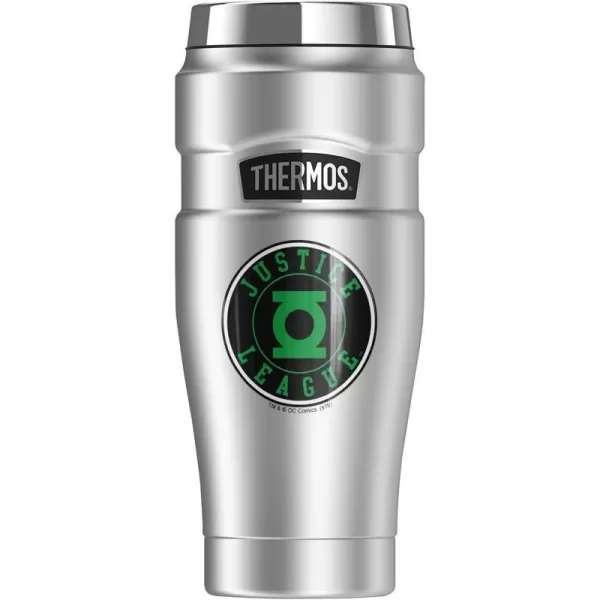 THERMOS Wonder Woman Wonder Woman Athletic Logo STAINLESS KING Stainless Steel Travel Tumbler Vacuum insulated amp Double Wall 16oz16 oz Tumbler Green Lantern Athletic Logo