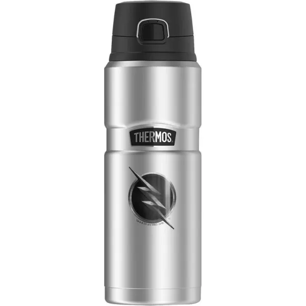 The Flash Zoom Logo Black THERMOS STAINLESS KING Stainless Steel Drink Bottle Vacuum insulated amp Double Wall 24ozThe Flash Zoom Logo Black THERMOS STAINLESS KING Stainless Steel Drink Bottle Vacuum insulated amp Double Wall 24oz