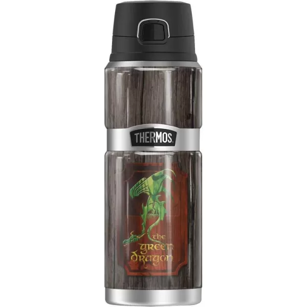 The Lord Of The Rings Eye Of Sauron THERMOS STAINLESS KING Stainless Steel Drink Bottle Vacuum insulated amp Double Wall 24oz24 oz Bottle The Green Dragon