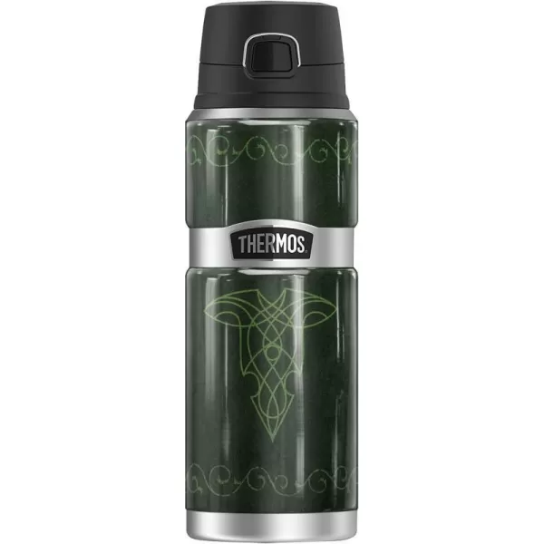 The Lord of The Rings Hand Of Saruman Sigil THERMOS STAINLESS KING Stainless Steel Drink Bottle Vacuum insulated amp Double Wall 24oz24 oz Bottle LEAVES OF LORIEN SIGIL