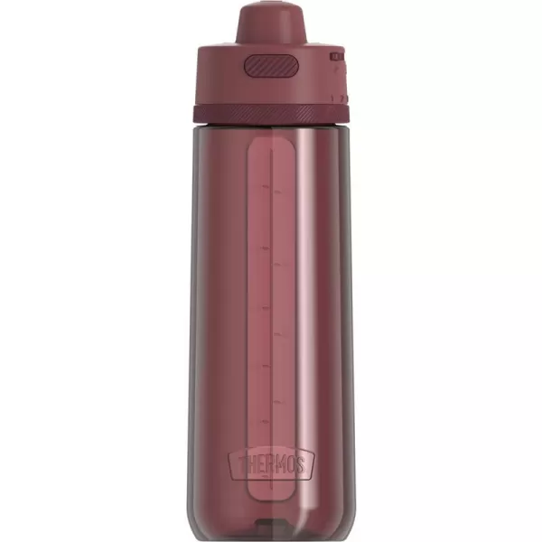 Thermos 24Ounce Guardian VacuumInsulated Hard Plastic Hydration Bottle Sleet White TP4329CL6 THRTP4329CL6Rosewood Red