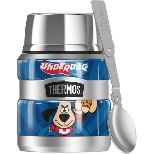 Underdog Underdog Flying THERMOS STAINLESS KING Stainless Steel Food Jar with Folding Spoon Vacuum insulated amp Double Wall 16ozUnderdog Underdog Flying THERMOS STAINLESS KING Stainless Steel Food Jar with Folding Spoon Vacuum insulated amp Double Wall 16oz