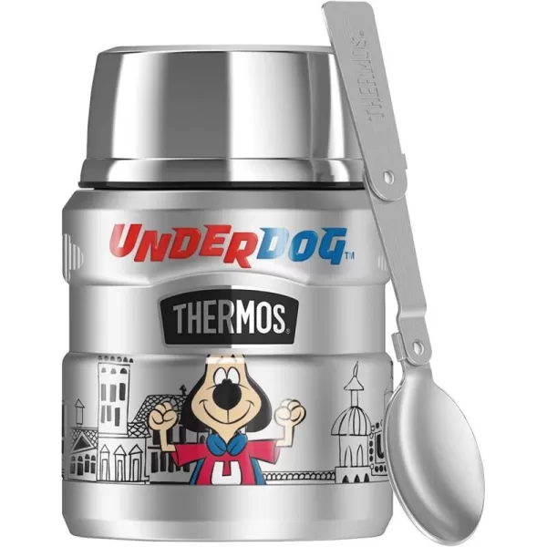 Underdog Underdog Never Fails THERMOS STAINLESS KING Stainless Steel Food Jar with Folding Spoon Vacuum insulated amp Double Wall 16ozUnderdog Underdog Never Fails THERMOS STAINLESS KING Stainless Steel Food Jar with Folding Spoon Vacuum insulated amp Double Wall 16oz