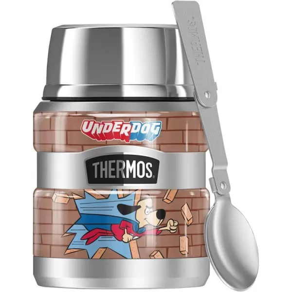 Underdog Underdog Wall Smash THERMOS STAINLESS KING Stainless Steel Food Jar with Folding Spoon Vacuum insulated amp Double Wall 16ozUnderdog Underdog Wall Smash THERMOS STAINLESS KING Stainless Steel Food Jar with Folding Spoon Vacuum insulated amp Double Wall 16oz