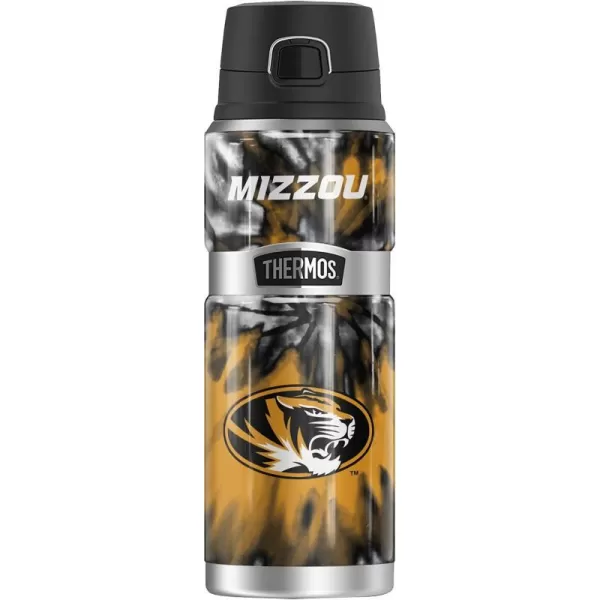 University of Missouri Official Collection THERMOS STAINLESS KING Stainless Steel Drink Bottle Vacuum insulated amp Double Wall 24ozTIEDYE