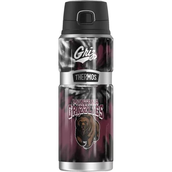 University of Montana Official Collection THERMOS STAINLESS KING Stainless Steel Drink Bottle Vacuum insulated amp Double Wall 24ozTIEDYE