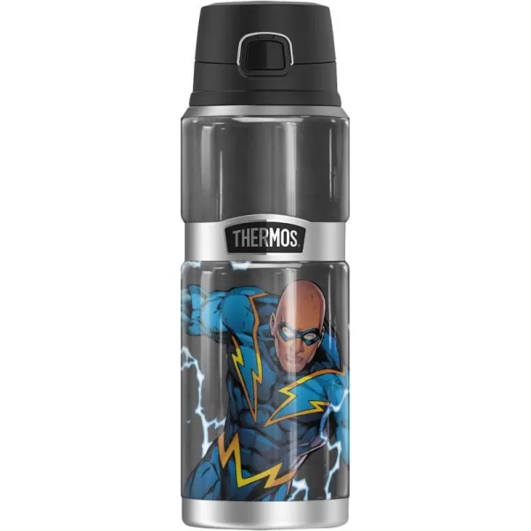 Wonder Woman Character THERMOS STAINLESS KING Stainless Steel Drink Bottle Vacuum insulated amp Double Wall 24oz24 oz Bottle Black Lightning