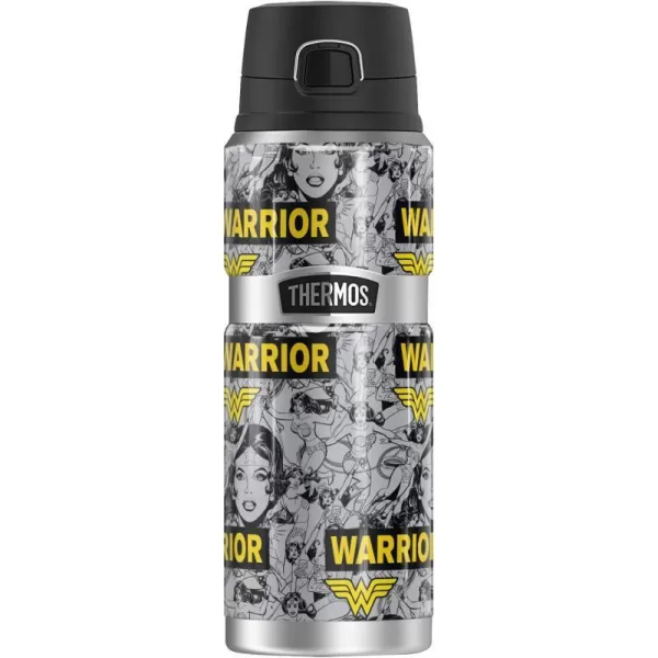 Wonder Woman Collage THERMOS STAINLESS KING Stainless Steel Drink Bottle Vacuum insulated amp Double Wall 24oz24 oz Bottle Warrior Pattern