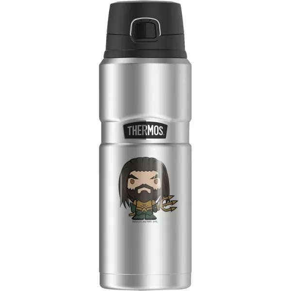 Wonder Woman Cute Chibi THERMOS STAINLESS KING Stainless Steel Drink Bottle Vacuum insulated amp Double Wall 24oz24 oz Bottle Aquaman