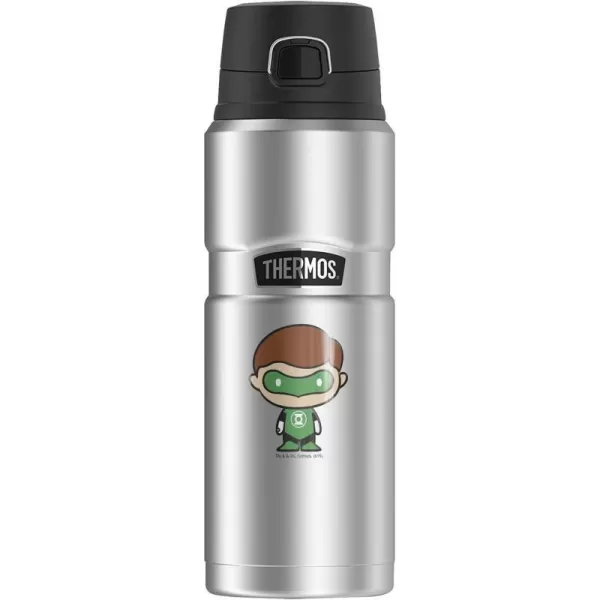 Wonder Woman Cute Chibi THERMOS STAINLESS KING Stainless Steel Drink Bottle Vacuum insulated amp Double Wall 24oz24 oz Bottle Green Lantern