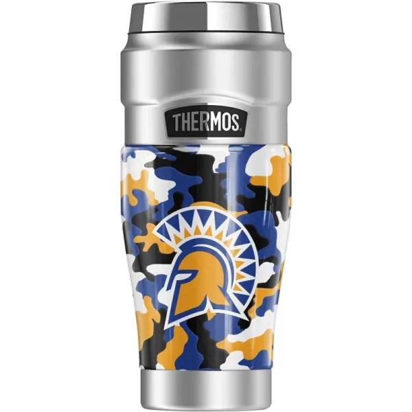 THERMOS San Jose State University Official Collection STAINLESS KING Stainless Steel Travel Tumbler Vacuum insulated ampamp Double Wall 16ozSAN JOSE STATE UNIVERSITY