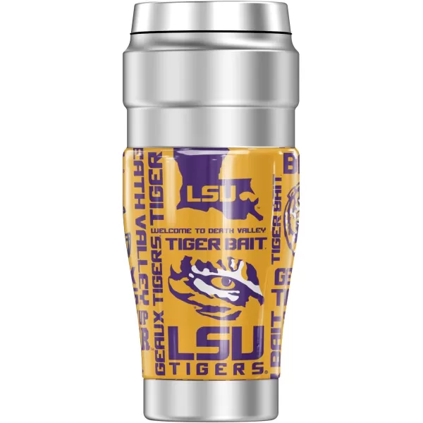 imageTHERMOS LSU Tigers Eye of the Tiger STAINLESS KING Stainless Steel Travel Tumbler Vacuum insulated ampamp Double Wall 16ozLOUSIANA STATE UNIVERSITY SPIRIT PATTERN