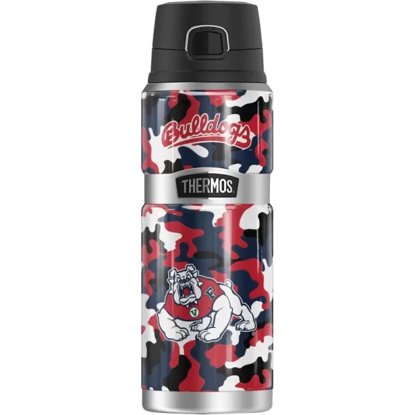 imageFresno State University OFFICIAL Camo THERMOS STAINLESS KING Stainless Steel Drink Bottle Vacuum insulated ampamp Double Wall 24ozFRESNO STATE UNIVERSITY