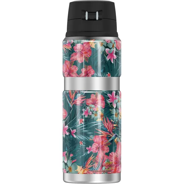 imageJurassic Park Tropical Floral Logo THERMOS STAINLESS KING Stainless Steel Drink Bottle Vacuum insulated ampamp Double Wall 24oz