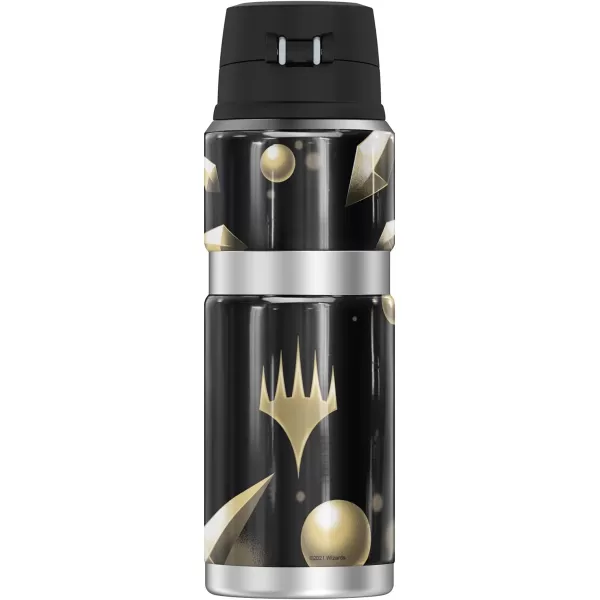 imageMagic The Gathering Black Mana Stylized THERMOS STAINLESS KING Stainless Steel Drink Bottle Vacuum insulated ampamp Double Wall 24ozWHITE MANA STYLIZED