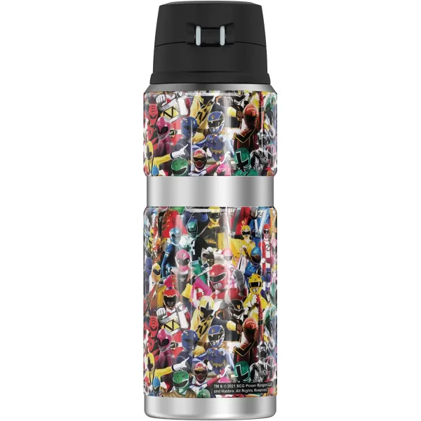 imagePower Rangers Crowd of Rangers THERMOS STAINLESS KING Stainless Steel Drink Bottle Vacuum insulated ampamp Double Wall 24ozCROWD OF RANGERS