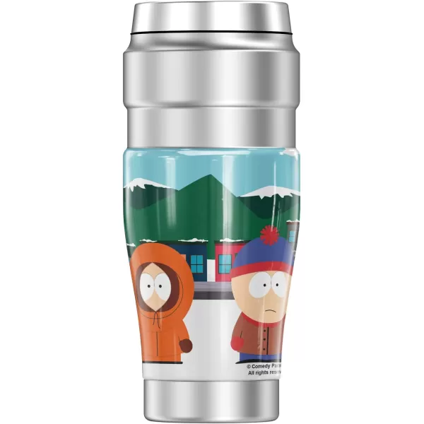 imageSouth Park Towelie THERMOS STAINLESS KING Stainless Steel Travel Tumbler Vacuum insulated ampamp Double Wall 16ozCARTMAN  STAN  KYLE  KENNY TOWN POSE