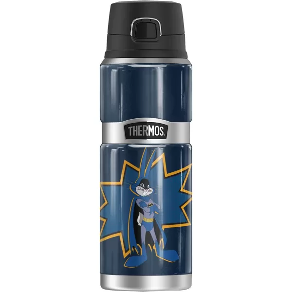 imageSpace Jam A New Legacy Batman Suit Bugs Bunny THERMOS STAINLESS KING Stainless Steel Travel Tumbler Vacuum insulated ampamp Double Wall 16ozBATMAN SUIT