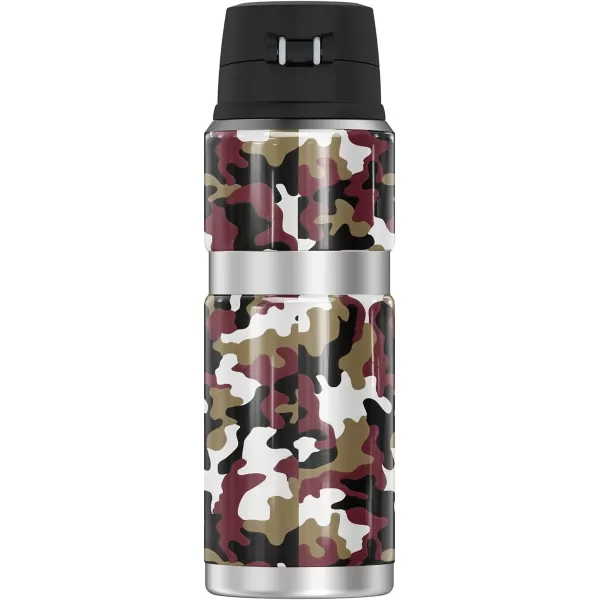 imageTHERMOS College of Charleston OFFICIAL Camo STAINLESS KING Stainless Steel Drink Bottle Vacuum insulated ampamp Double Wall 24oz