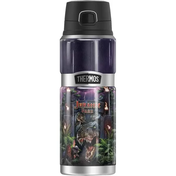 imageJurassic Park Welcome To Jurassic Park THERMOS STAINLESS KING Stainless Steel Drink Bottle Vacuum insulated ampamp Double Wall 24oz