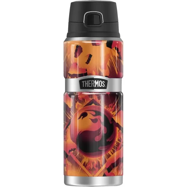 imageMagic The Gathering Black Mana Stylized THERMOS STAINLESS KING Stainless Steel Drink Bottle Vacuum insulated ampamp Double Wall 24ozRED MANA STYLIZED