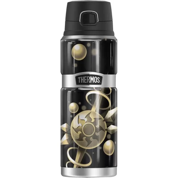 imageMagic The Gathering Black Mana Stylized THERMOS STAINLESS KING Stainless Steel Drink Bottle Vacuum insulated ampamp Double Wall 24ozWHITE MANA STYLIZED