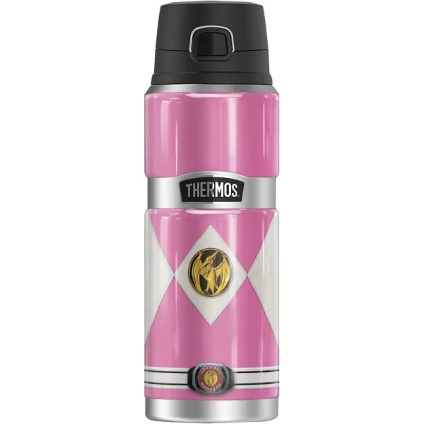 imagePower Rangers Blue Ranger Emblem THERMOS STAINLESS KING Stainless Steel Drink Bottle Vacuum insulated ampamp Double Wall 24ozPINK RANGER EMBLEM