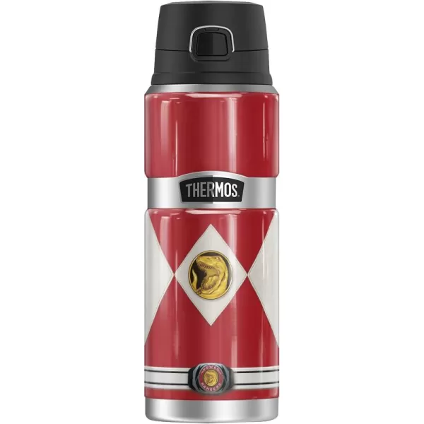 imagePower Rangers Blue Ranger Emblem THERMOS STAINLESS KING Stainless Steel Drink Bottle Vacuum insulated ampamp Double Wall 24ozRED RANGER EMBLEM