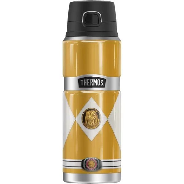 imagePower Rangers Blue Ranger Emblem THERMOS STAINLESS KING Stainless Steel Drink Bottle Vacuum insulated ampamp Double Wall 24ozYELLOW RANGER EMBLEM