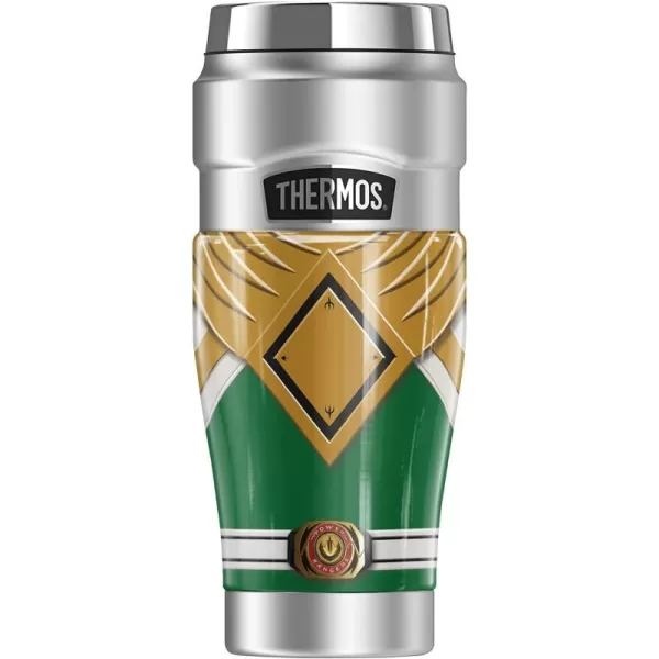 imagePower Rangers Green Ranger THERMOS STAINLESS KING Stainless Steel Travel Tumbler Vacuum insulated ampamp Double Wall 16oz