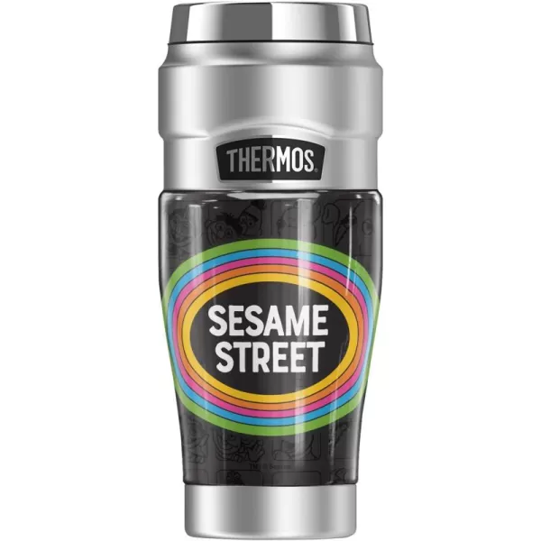 imageSesame Street Urban Elmo Graffiti THERMOS STAINLESS KING Stainless Steel Drink Bottle Vacuum insulated ampamp Double Wall 24ozRetro Logo